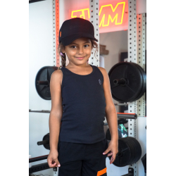 Casquette BT noire en Coton avec Attache Orange