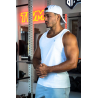 Casquette BT blanche en Coton avec broderie blanche
