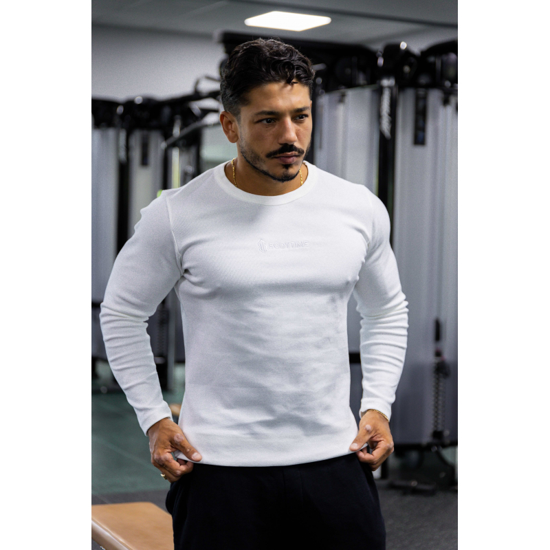 T-shirt Sport Manches Longues ICEFIL – Noir/blanc, Sur Mesure