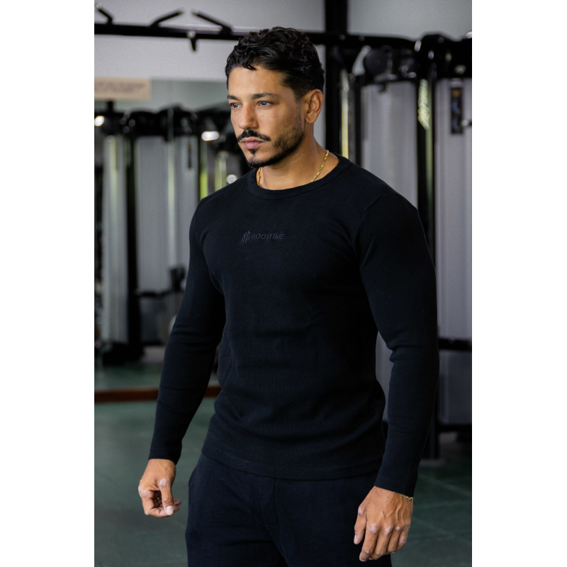 T shirt Manches Longues ESSENTIAL noir