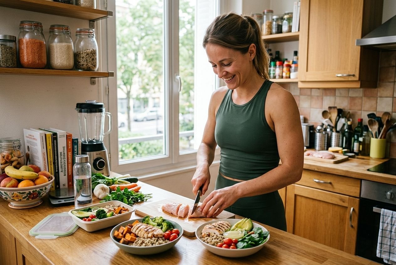 Assiette équilibrée pour recomposition corporelle