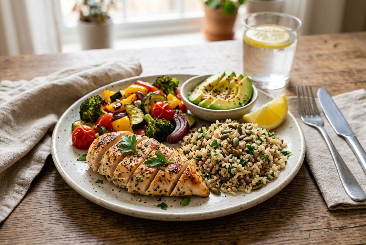 Composition assiette idéale recomposition