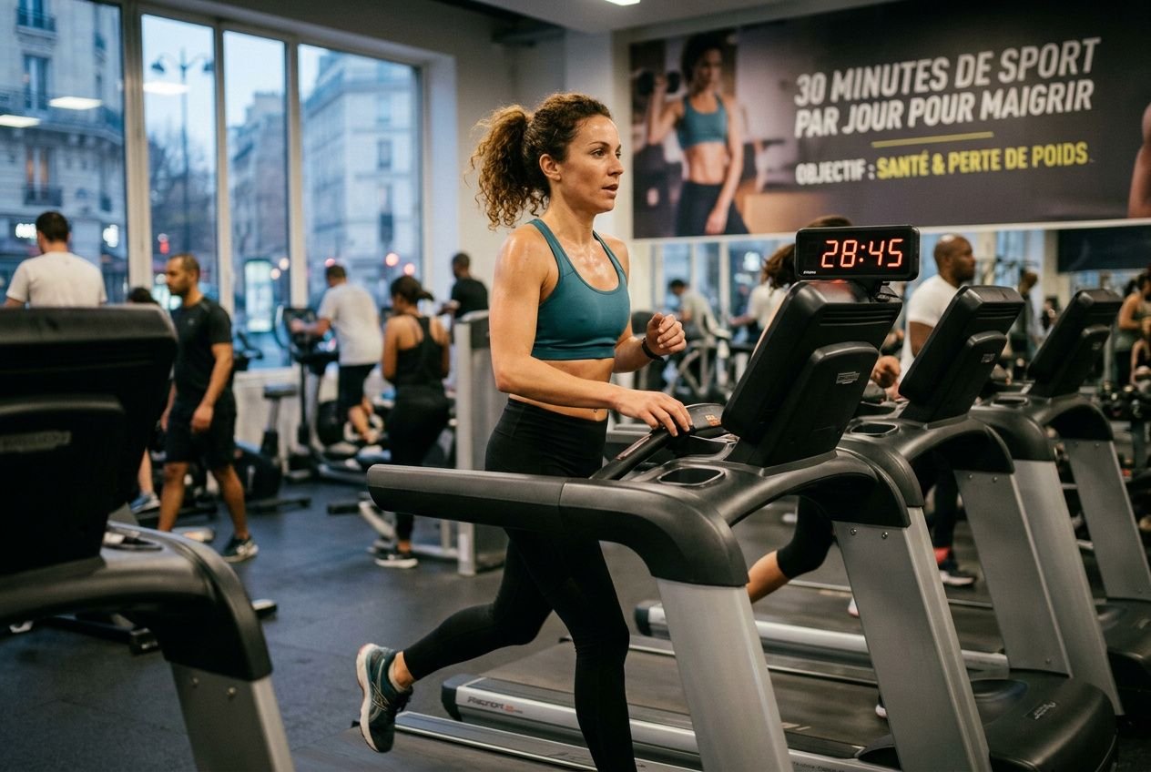 Femme effectuant des exercices HIIT en 30 minutes